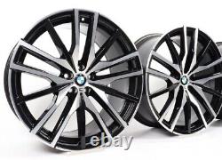 4x 22'' BMW ALLOY WHEELS 742M Style MSport X5 X6 F15 F16 E70 E71 5x120 74.1 Rims