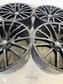 4x 22 BMW ALLOY WHEELS FOR X5 X6 X7 G05 G06 G07 STYLE 742 STAGGERED IN BLACK