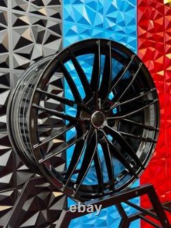 4x Audi Replacement Abt Gr22 Style Alloy Wheels A4 A5 A6 Q5
