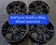 4x Bmw 1234 Series 18 Genuine Style 400m Gloss Black Alloy Wheels