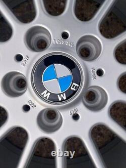 4x GENUINE BMW E46 STYLE 32 STAGGERED ALLOY WHEELS TYRES 18 1095340 1095341