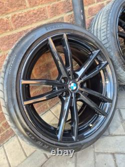 4x Genuine BMW 3 / 4 series 19 alloy wheels & tyres 5x112 G20 21 22. Style 791