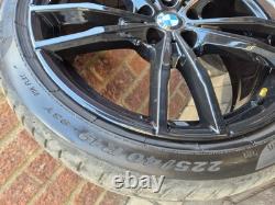 4x Genuine BMW 3 / 4 series 19 alloy wheels & tyres 5x112 G20 21 22. Style 791