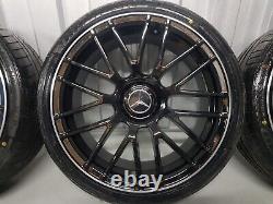 4x Mercedes E Class W213 CLS E43 AMG 20 Alloy Wheels Tyres Black C63 Style New