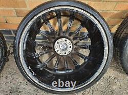 4x Mercedes Turbine/Twist style C Class alloy wheels USED 20? With New tyres