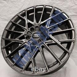 4x New 18 Alloy Wheels Alloys Black Audi Tt A3 Tts Vw Golf R Caddy Bbs Style