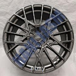 4x New 18 Alloy Wheels Alloys Black Audi Tt A3 Tts Vw Golf R Caddy Bbs Style