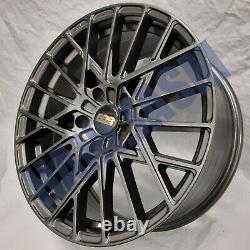 4x New 18 Alloy Wheels Alloys Black Audi Tt A3 Tts Vw Golf R Caddy Bbs Style