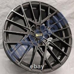 4x New 18 Alloy Wheels Alloys Black Audi Tt A3 Tts Vw Golf R Caddy Bbs Style