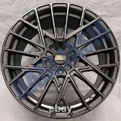 4x New 18 Alloy Wheels Alloys Black Audi Tt A3 Tts Vw Golf R Caddy Bbs Style