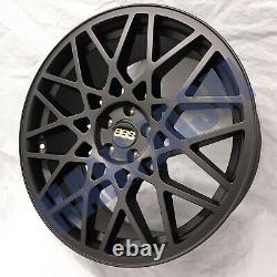 4x New 18 Inch Alloy Wheels Alloys Black Audi A1 / S1 Bbs Rotiform Style Blq