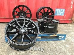 4x New 19 Alloy Wheels Alloys Spyder Ford Transit Custom Black Mk7 Bbs Style