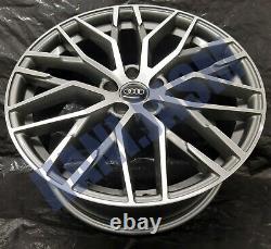 4x New 20 Inch Alloy Wheels Alloys Fits Audi A6 Grey & Diamond Cut Rs6 Style