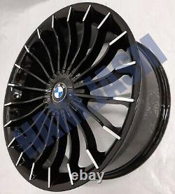 4x New Alloy Wheels 21 Alloys Fit Bmw 5 6 7 Series Gt 5gt Alpina Style Black