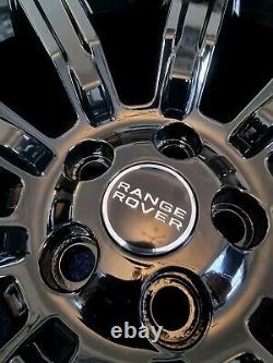 4x RANGE ROVER VOGUE SPORT L405 L494 21 GLOSS BLACK, STYLE 9001 ALLOY WHEELS