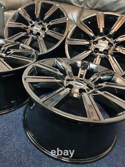 4x RANGE ROVER VOGUE SPORT L405 L494 22 GLOSS BLACK, STYLE 9001 ALLOY WHEELS