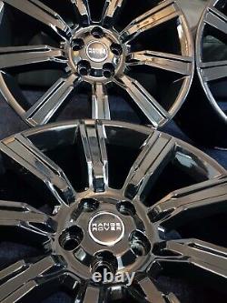 4x RANGE ROVER VOGUE SPORT L405 L494 22 GLOSS BLACK, STYLE 9001 ALLOY WHEELS