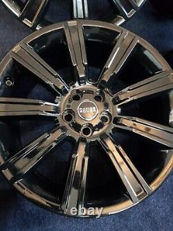 4x RANGE ROVER VOGUE SPORT L405 L494 22 GLOSS BLACK, STYLE 9001 ALLOY WHEELS