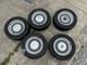 5 X Bmw Style 7 Alloy Wheels With Centre Caps And Tires E34 E32