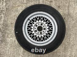 5 X BMW Style 7 Alloy Wheels With Centre Caps And Tires E34 E32