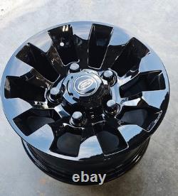 5 x 16 Land Rover Sawtooth Style Alloy Wheels, Including Hub Cap and Wheel Nuts