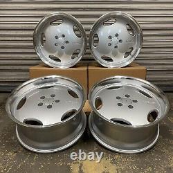 AMG AERO 18 MERCEDES STYLE ALLOY WHEELS SILVER 5x112 STAGGERED