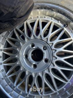 AXE EX10 18 Mesh Alloy Wheels + FREE TYRES 5x120 ET35 Deep Dish Style