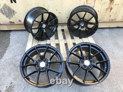 A Set Of 20 Staggered 763m Cs Style Alloy Wheels Matt Black Bmw 3 4 5 6 Series