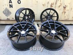 A Set Of 20 Staggered 763m Cs Style Alloy Wheels Matt Black Bmw 3 4 5 6 Series