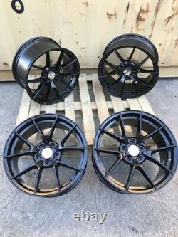 A Set Of 20 Staggered 763m Cs Style Alloy Wheels Matt Black Bmw 3 4 5 6 Series