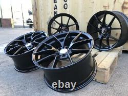 A Set Of 20 Staggered 763m Cs Style Alloy Wheels Matt Black Bmw 3 4 5 6 Series