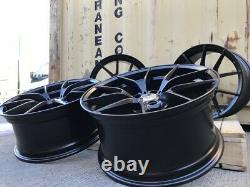 A Set Of 20 Staggered 763m Cs Style Alloy Wheels Matt Black Bmw 3 4 5 6 Series