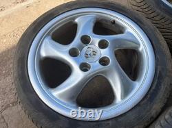 Aftermarket NPV Porsche twists style alloy wheels set, 5x130 staggered 7.5j and