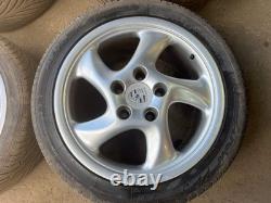 Aftermarket NPV Porsche twists style alloy wheels set, 5x130 staggered 7.5j and