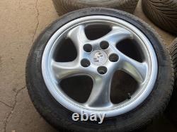 Aftermarket NPV Porsche twists style alloy wheels set, 5x130 staggered 7.5j and