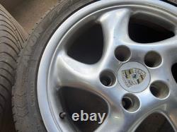 Aftermarket NPV Porsche twists style alloy wheels set, 5x130 staggered 7.5j and