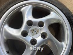 Aftermarket NPV Porsche twists style alloy wheels set, 5x130 staggered 7.5j and