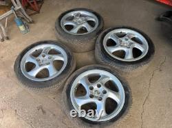 Aftermarket NPV Porsche twists style alloy wheels set, 5x130 staggered 7.5j and