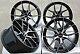 Alloy Wheels 19 19 Inch Alloys 5x114.3 Fitment Concave Style Black Polished
