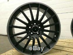 Alloy Wheels 19 Amg Turbine Style Black/pol 8j&9j Mercedes C Class W204 W205