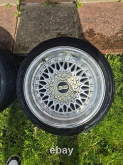Alloy Wheels Set 15 4x100 Classic Style Rims with Tires