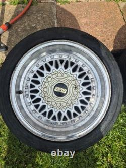 Alloy Wheels Set 15 4x100 Classic Style Rims with Tires