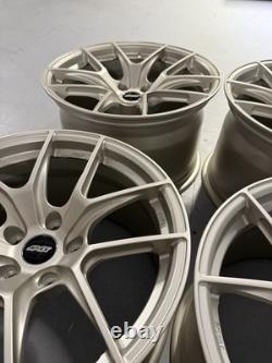 Apex style VS-5RS Forged Alloy Wheels 18x10 + 18x11 Champagne