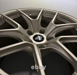Apex style VS-5RS Forged Alloy Wheels 18x10 + 18x11 Champagne