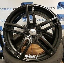 Audi A1 18 Inch Alloy Wheels S1 Style 5x100 Satin Black With New Tyres 2253518