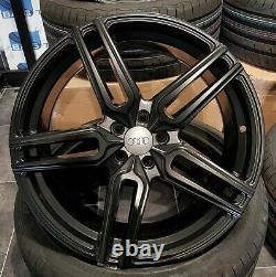 Audi A1 18 Inch Alloy Wheels S1 Style 5x100 Satin Black With New Tyres 2253518