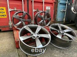 Audi A3 A4 A6 Q2 19 Rs6 Style Alloy Wheels Gun Polished Rs3 Rs4 Rs6 Ttrs Rotor