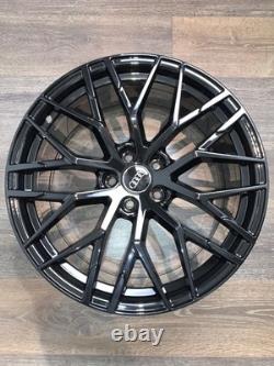 Audi A3 S3 8V 8Y x4 19 R8 V10 Style Alloy Wheels 5x112 8.5J Et40 Black