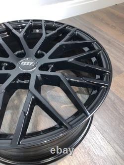 Audi A3 S3 8V 8Y x4 19 R8 V10 Style Alloy Wheels 5x112 8.5J Et40 Black