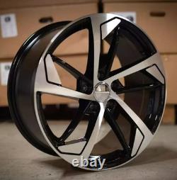 Audi A4 A5 A6 A7 A8 Q3 Q5 Black MF x4 20 RS5 Vag12 Style Alloy Wheels 9J ET35